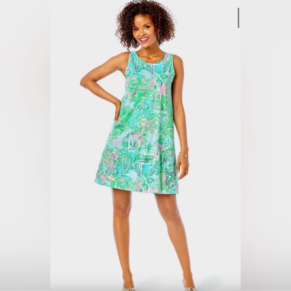 NWT Lilly Pulitzer KRISTEN DRESS~LILLY LOVES PALM BEACH DRESS, S